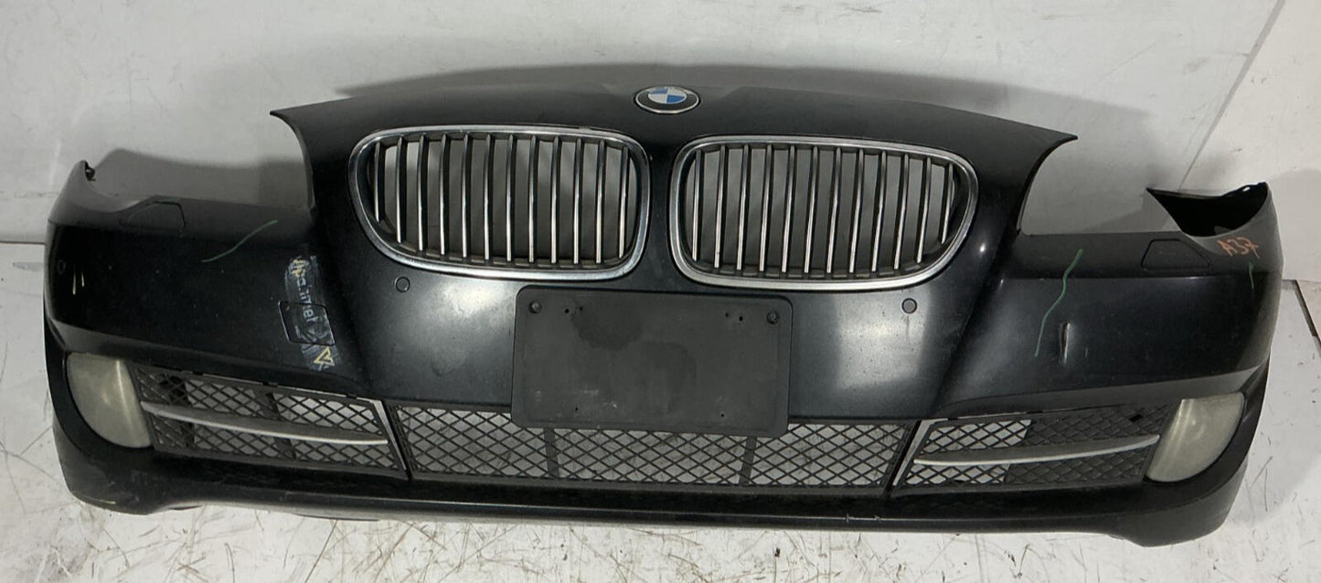 2011-2013 BMW 535i xDrive Front Bumper Cover w/ PDC Sensors & Fog Light OEM.