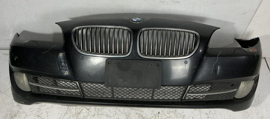 2011-2013 BMW 535i xDrive Front Bumper Cover w/ PDC Sensors & Fog Light OEM.