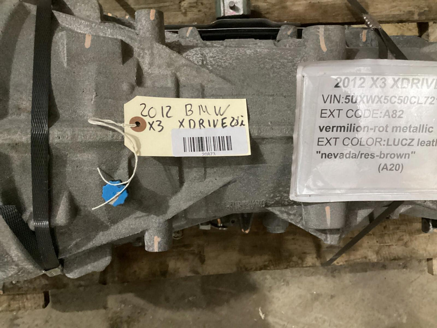 2012 - 2017 BMW X3 F25 Automatic Transmission Gearbox 7636210 OEM.