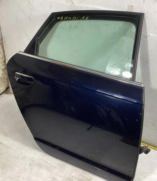 2008-2010 AUDI A6 - REAR RIGHT SIDE DOOR SHELL PANEL W/ GLASS  OEM .