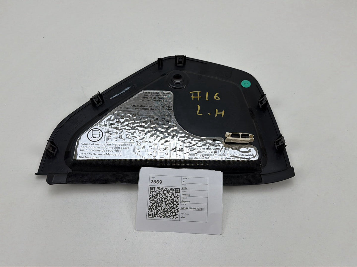 2003-2006 Porsche Cayenne Left Side Dashboard Trim End Panel 7L5857175 OEM