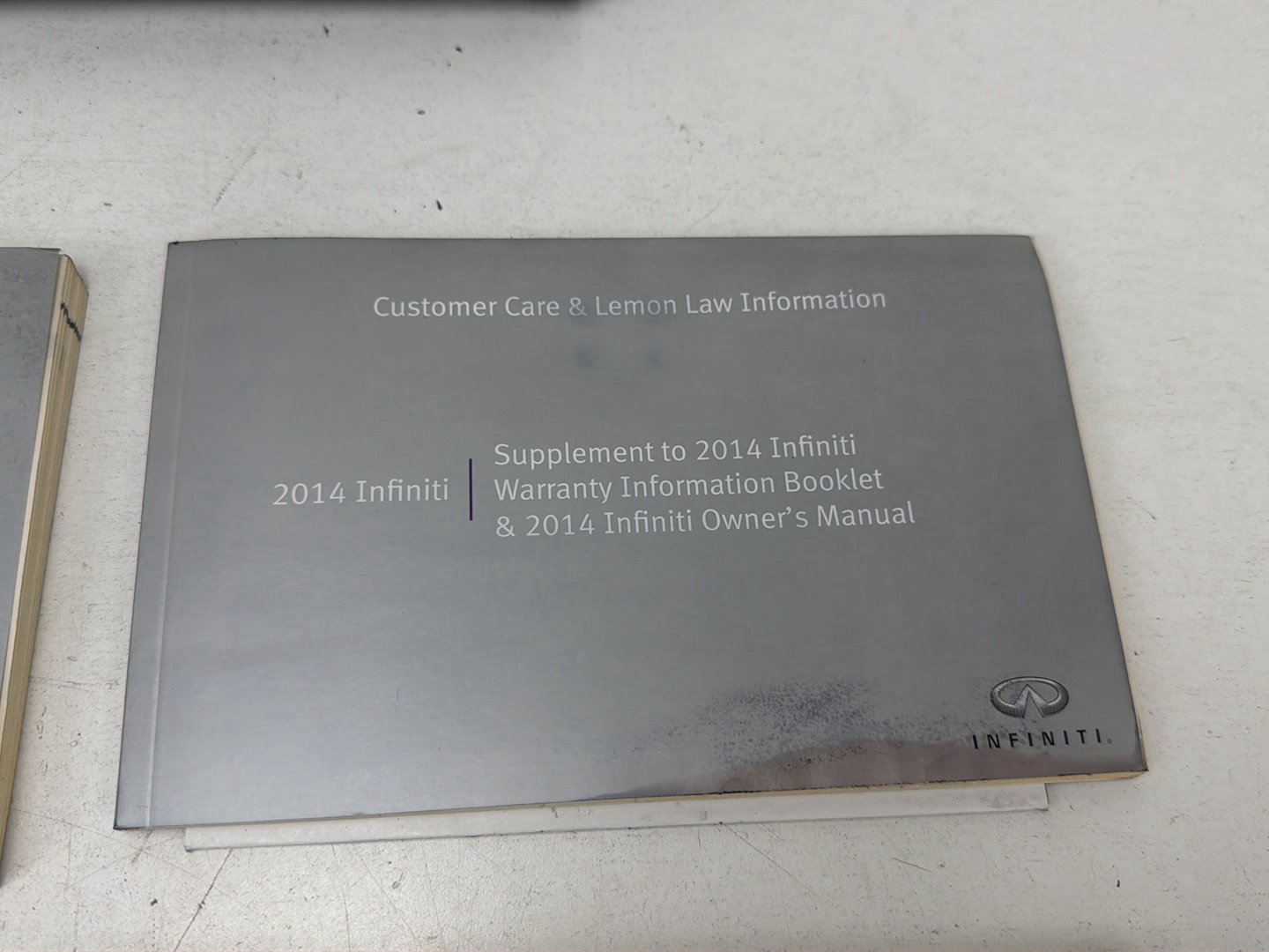 2014 Infiniti Q50 Owners Manual Set Guide Books Case Pouch Wallet OEM