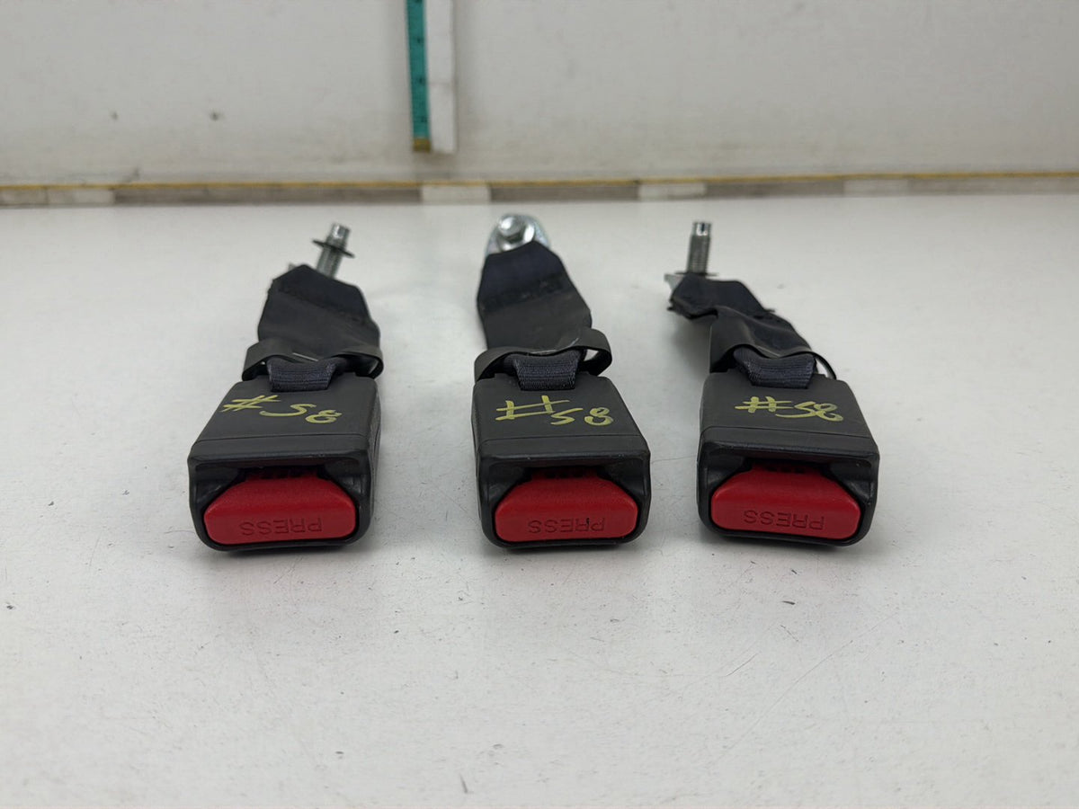 2013-2019 Nissan Sentra Rear Left Right Center Seat Belt Buckle Set of 3 OEM
