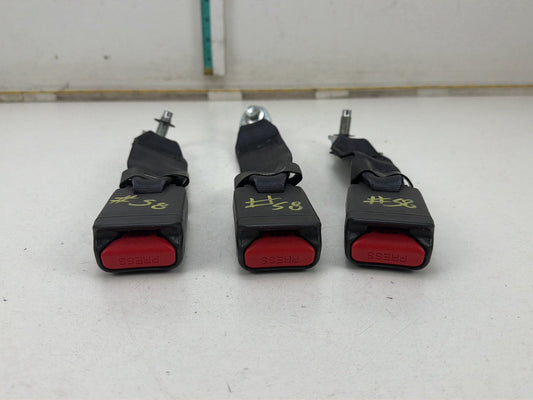 2013-2019 Nissan Sentra Rear Left Right Center Seat Belt Buckle Set of 3 OEM