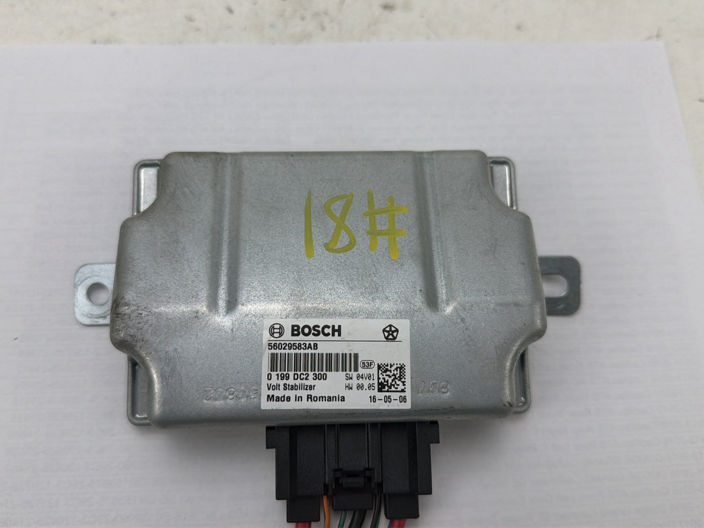 2014-2017 Maserati Ghibli Voltage Stabiliser Control Module 56029583AB OEM