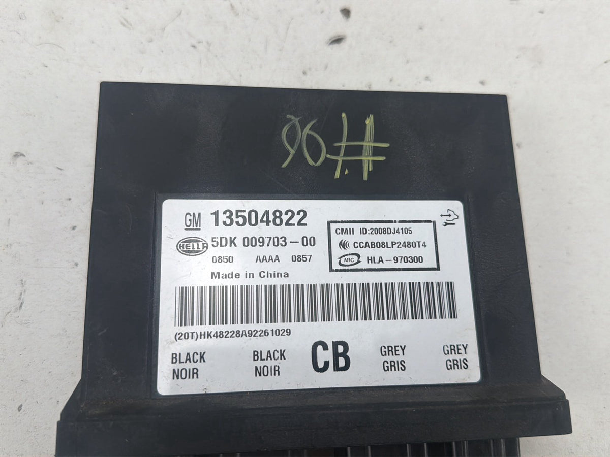 2010-2011 Buick LaCrosse Keyless Theft Locking Range Control Module 13504822 OEM