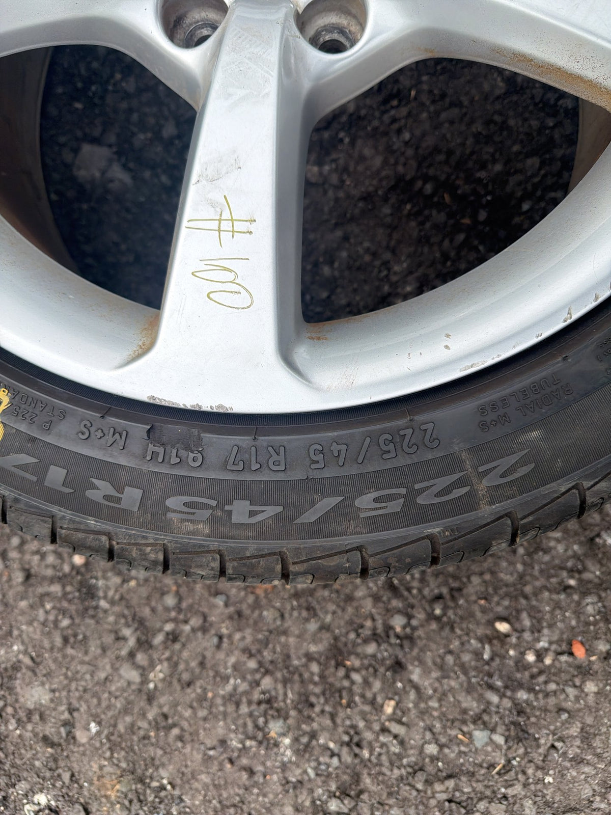 2015-2020 Audi A3 Tire Wheel Rim Set of 4 225/45 R17 91H OEM
