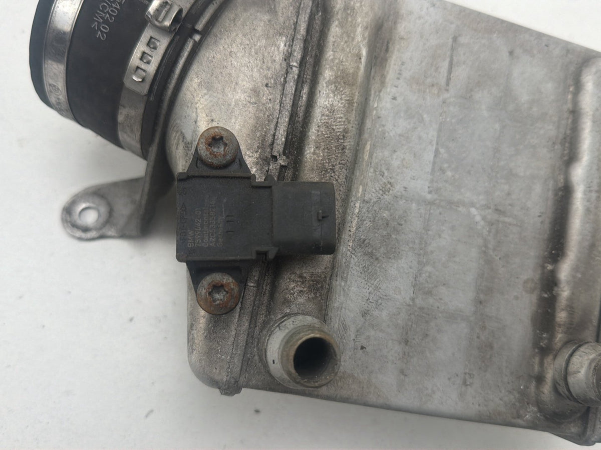 2011-2018 BMW X5 Left Driver Side Turbocharger Intercooler 7575405 OEM