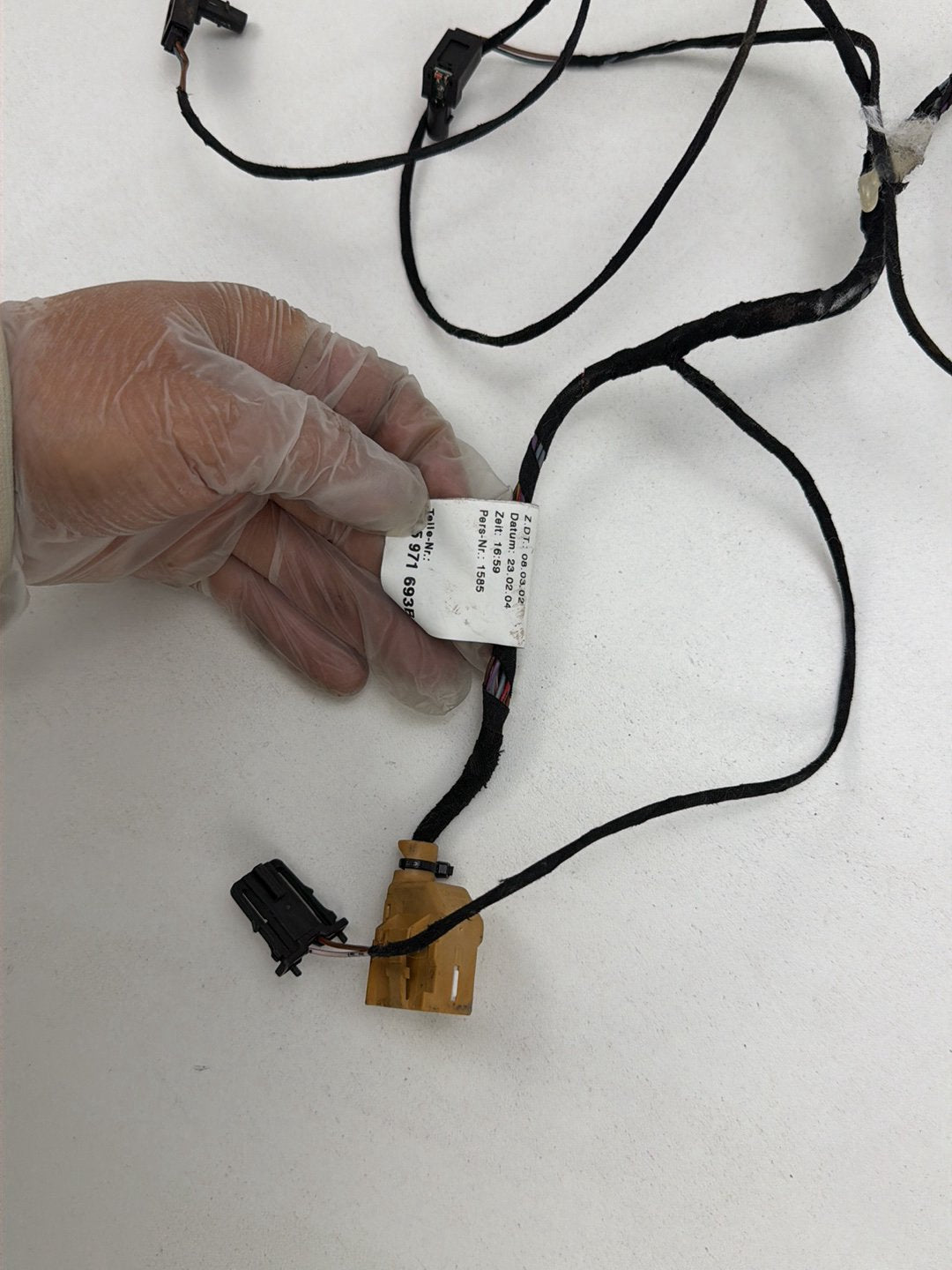 2003-2006 Porsche Cayenne Rear Right Side Door Wiring Harness OEM