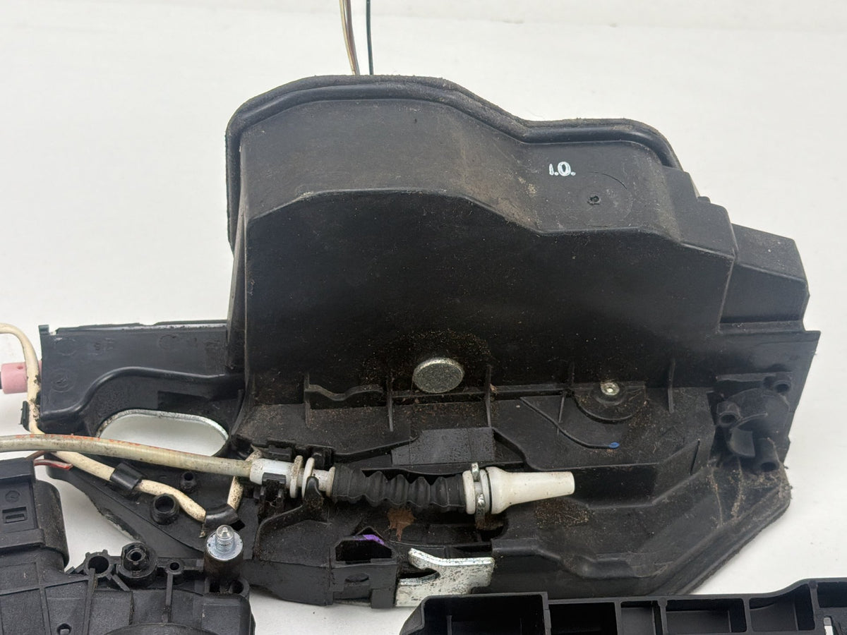 2011-2013 BMW 550i xDrive Rear Left Side Door Lock Actuator Handle Carrier OEM