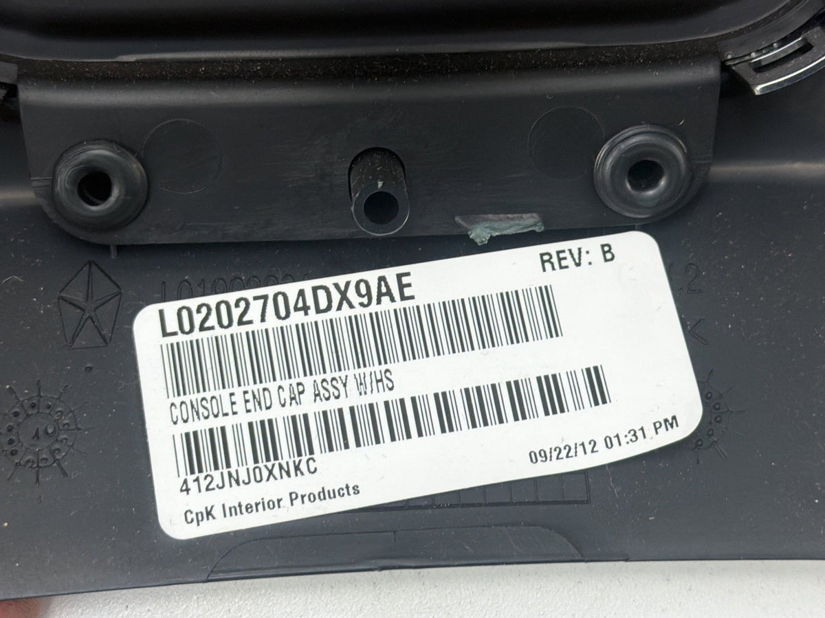 2011-2014 Dodge Charger Rear Center Console Back Cover Trim Panel OEM