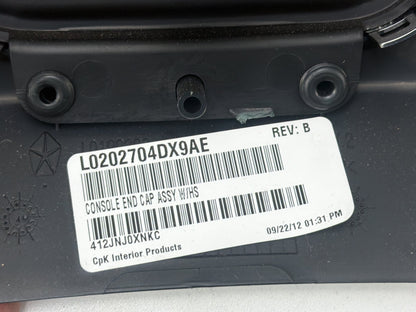 2011-2014 Dodge Charger Rear Center Console Back Cover Trim Panel OEM