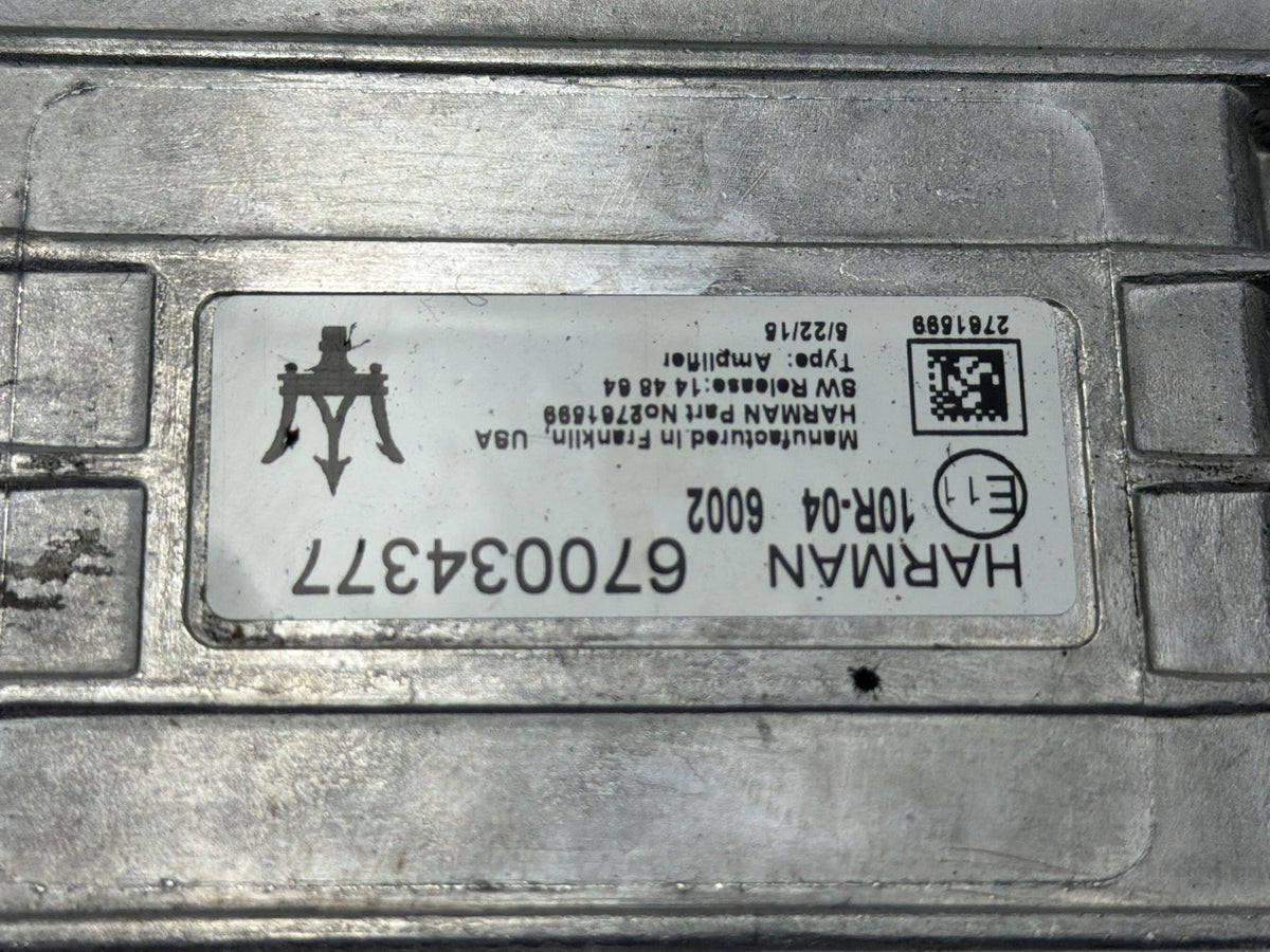 2014-2017 Maserati Ghibli Harman Audio Radio Amplifier 670034377 OEM