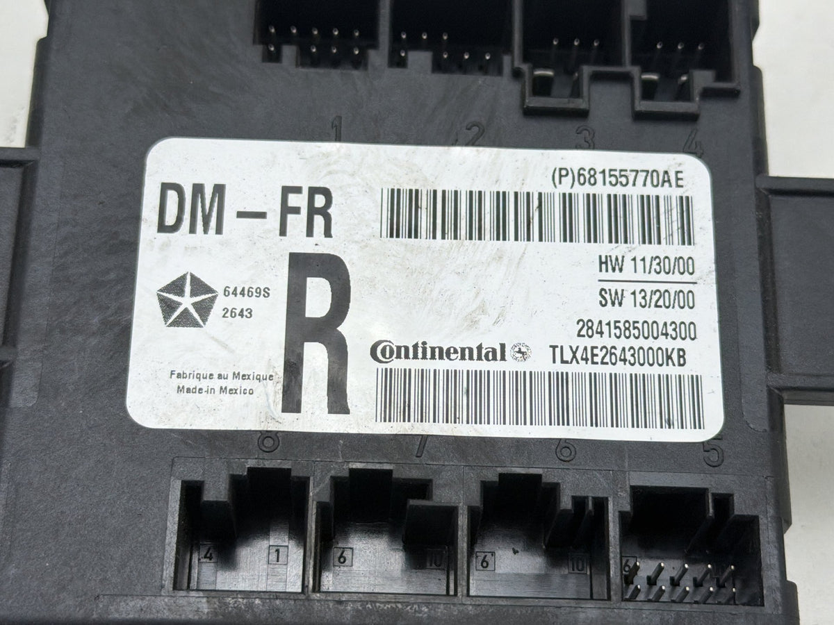 2014-2021 Jeep Grand Cherokee Front Right Passenger Side Door Control Module OEM
