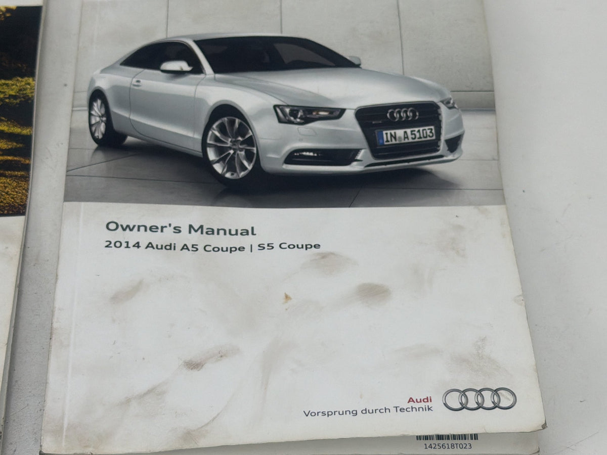2014 Audi A5 S5 Coupe Owners Manual Portfolio User Guide OEM