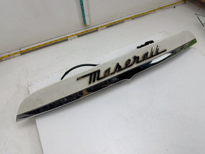 2014-2017 Maserati Ghibli Trunk Lid License Plate Light Moulding w/ Camera OEM