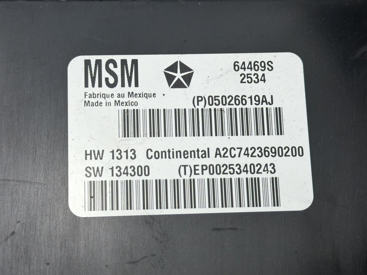 2014-2017 Maserati Quattroporte M156 Front Left Side Seat Control Module OEM