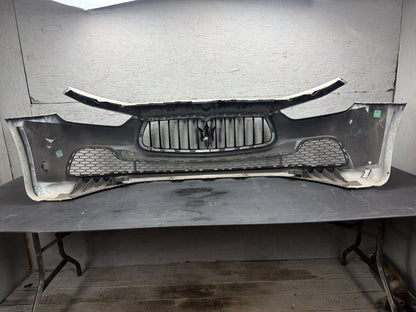 2014-2017 Maserati Ghibli Front Bumper Cover Face Assembly Grille Emblem OEM