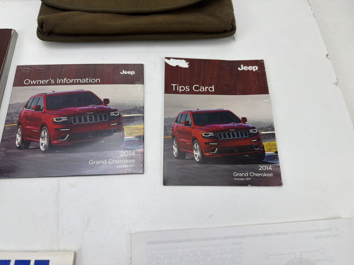 2014 Jeep Grand Cherokee Owners Manual Set User Guide Case OEM