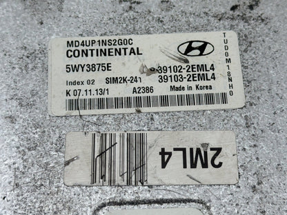 2012-2014 Hyundai Elantra Engine Computer Control Module 39103-2EML4 OEM
