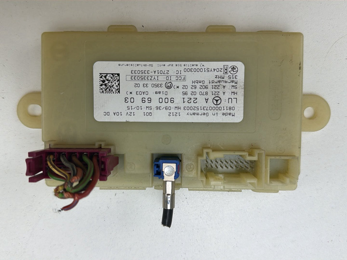 2007-2013 Mercedes-Benz S-Class W221 Keyless Go Entry Module A2219006903 OEM