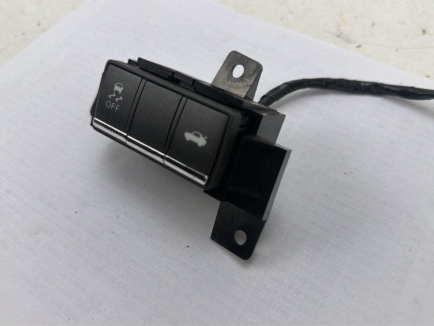 2014-2020 Infiniti Q50 V37 Traction OFF Trunk Lid Release Opener Switch OEM