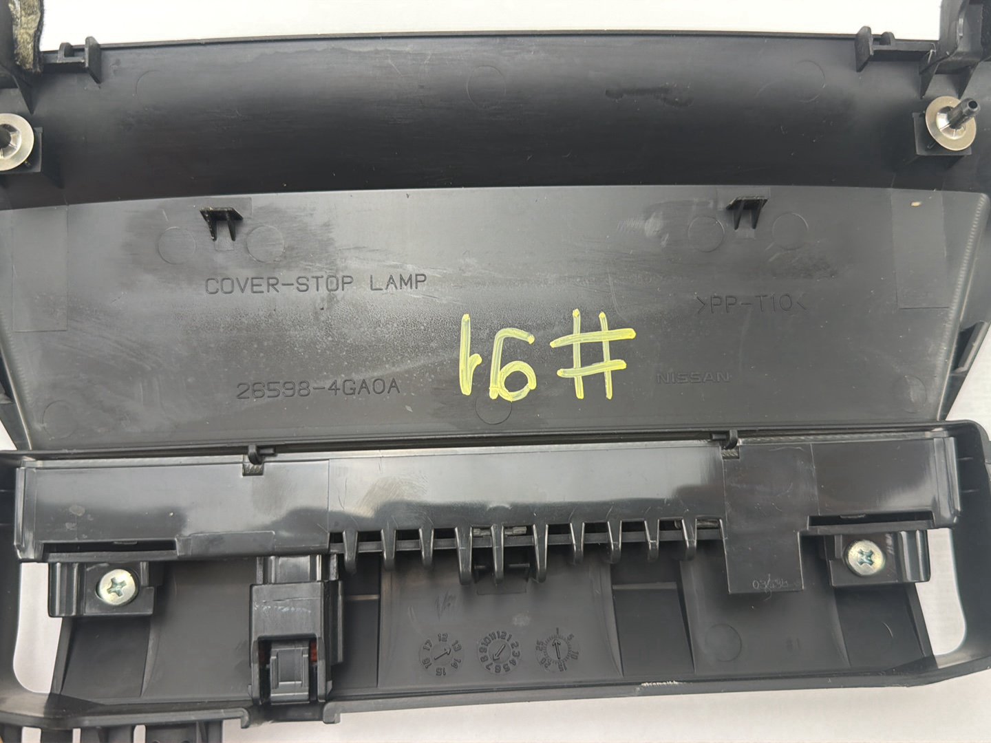 2014-2020 Infiniti Q50 V37 High Mounted Stop Lamp Cover Trim 26598-4GA0A OEM