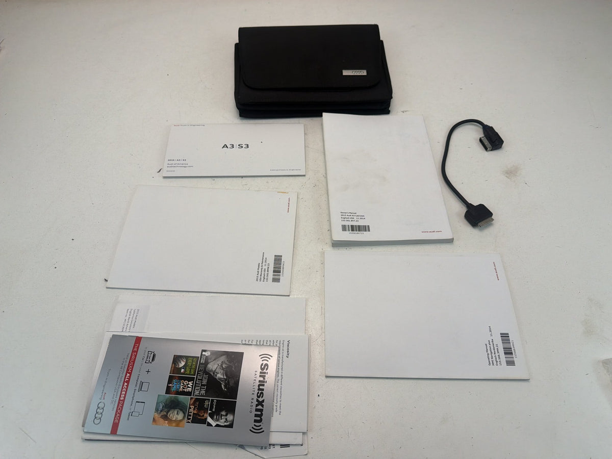 2015-2019 Audi A3 Owners Manual Guide Book OEM