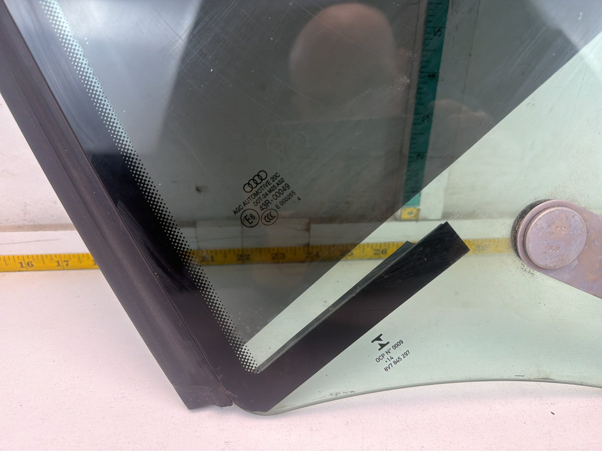 2015-2019 Audi A3 Rear Left Quarter Window Glass 8V7845297 OEM