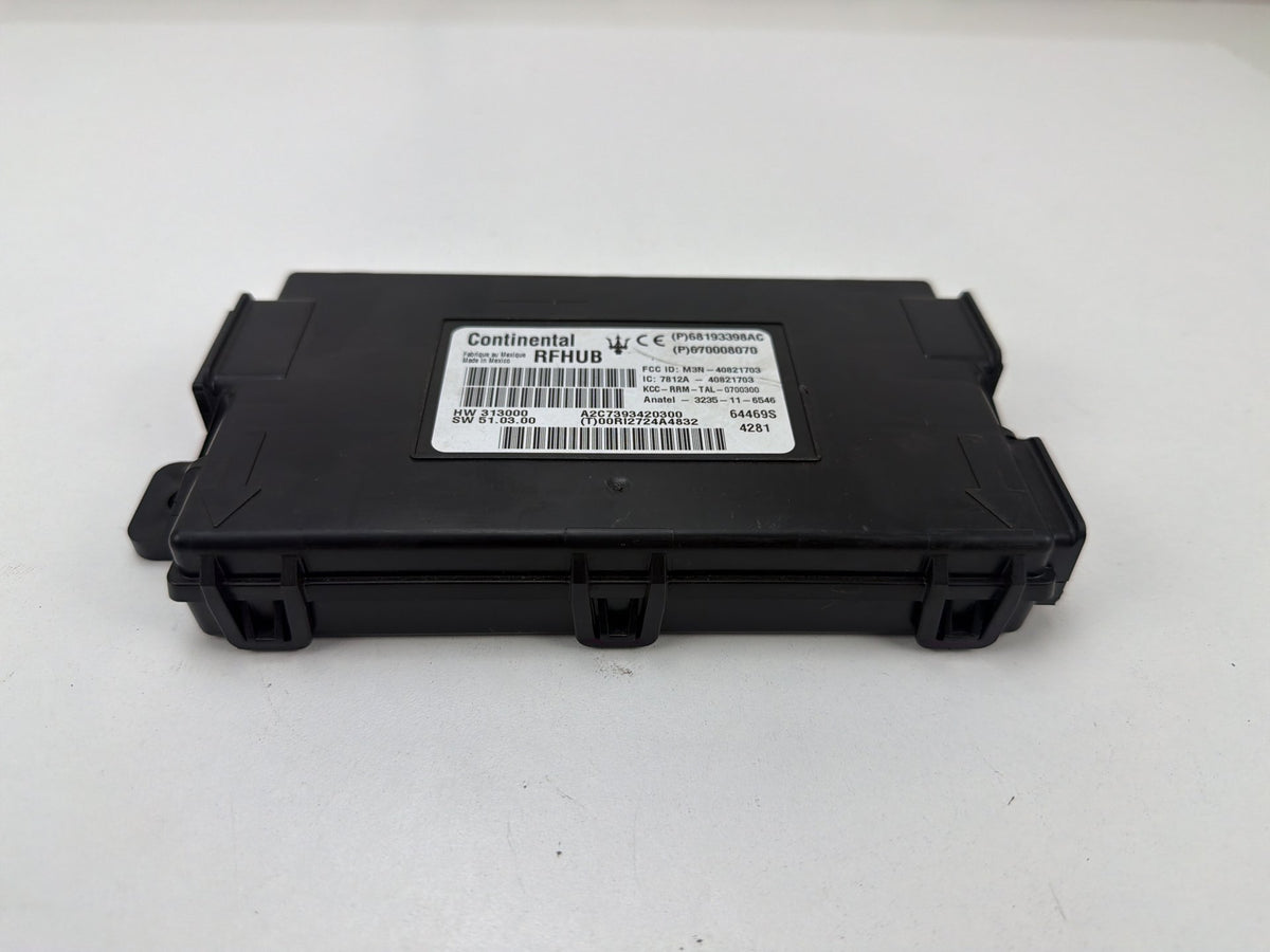 2014-2017 Maserati Quattroporte Keyless Entry Control Module 68193398AC OEM