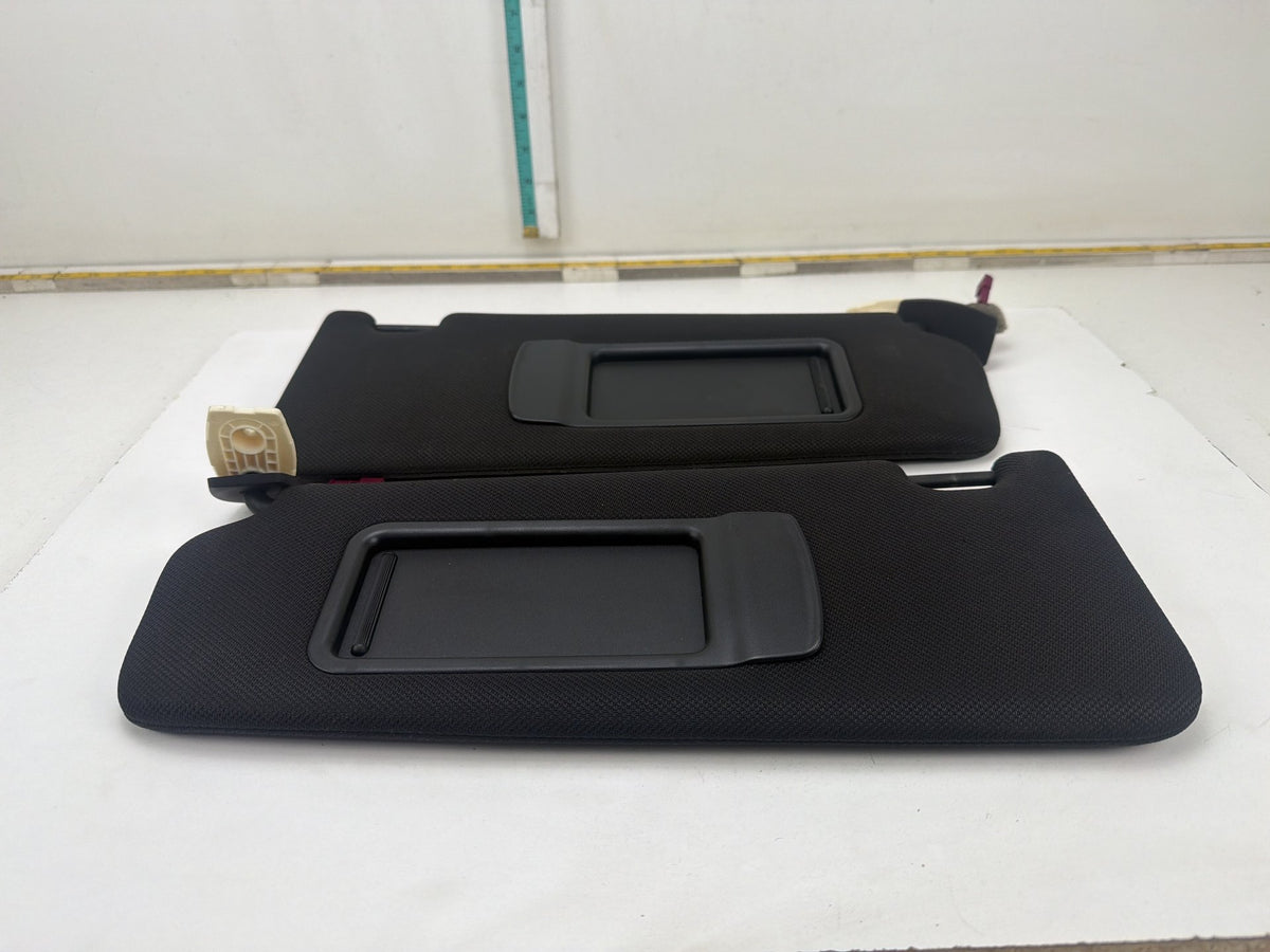 2011-2016 BMW 550i xDrive Front Roof Sun Visors Illuminated Mirrors Pair OEM
