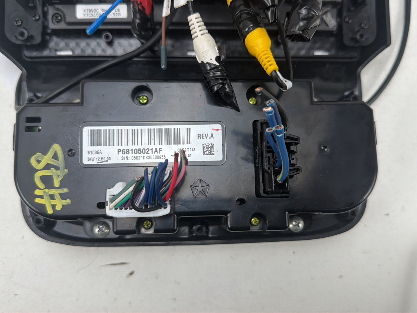 2013-2018 Ram 1500 Dash Bezel Trim With Android Screen Radio Climate Control OEM