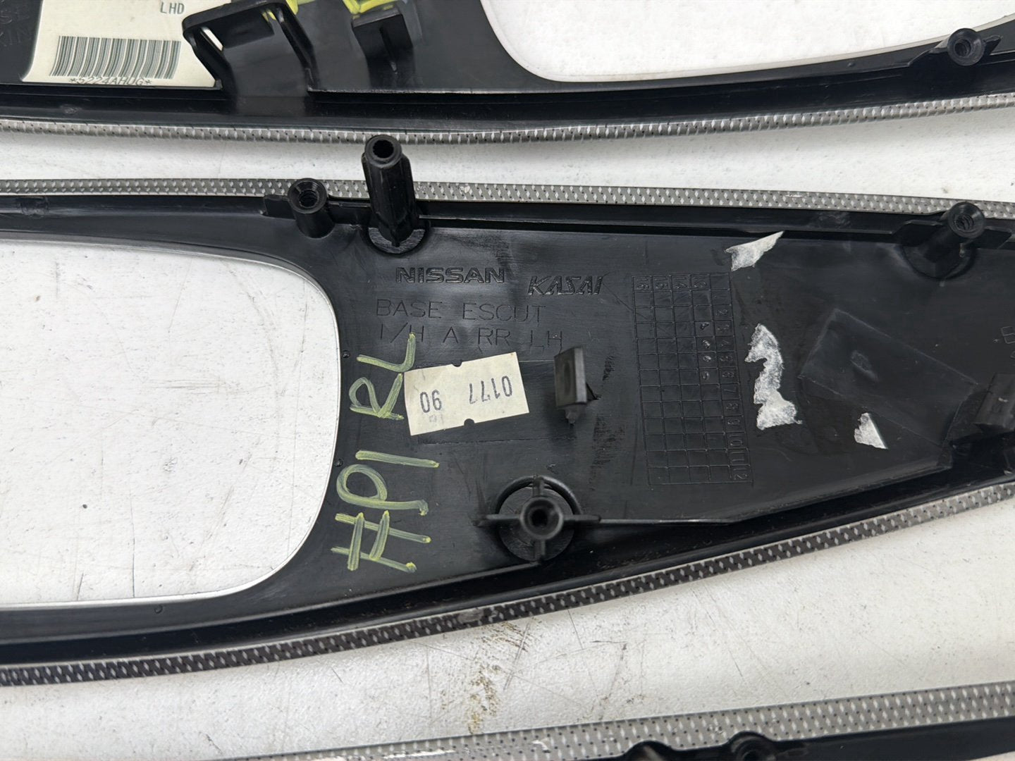 2014-2020 Infiniti Q50 V37 Interior Door Handle Trim Cover Bezel Panel 4 Pcs OEM