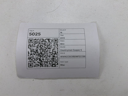 2011-2016 Mini Countryman Cooper Overflow Bottle 17137823626 OEM