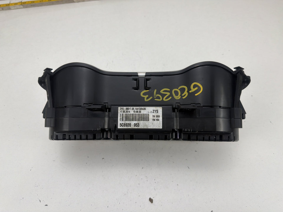 2014 Volkswagen Jetta Speedometer Instrument Cluster Gauges 5C6920953 OEM