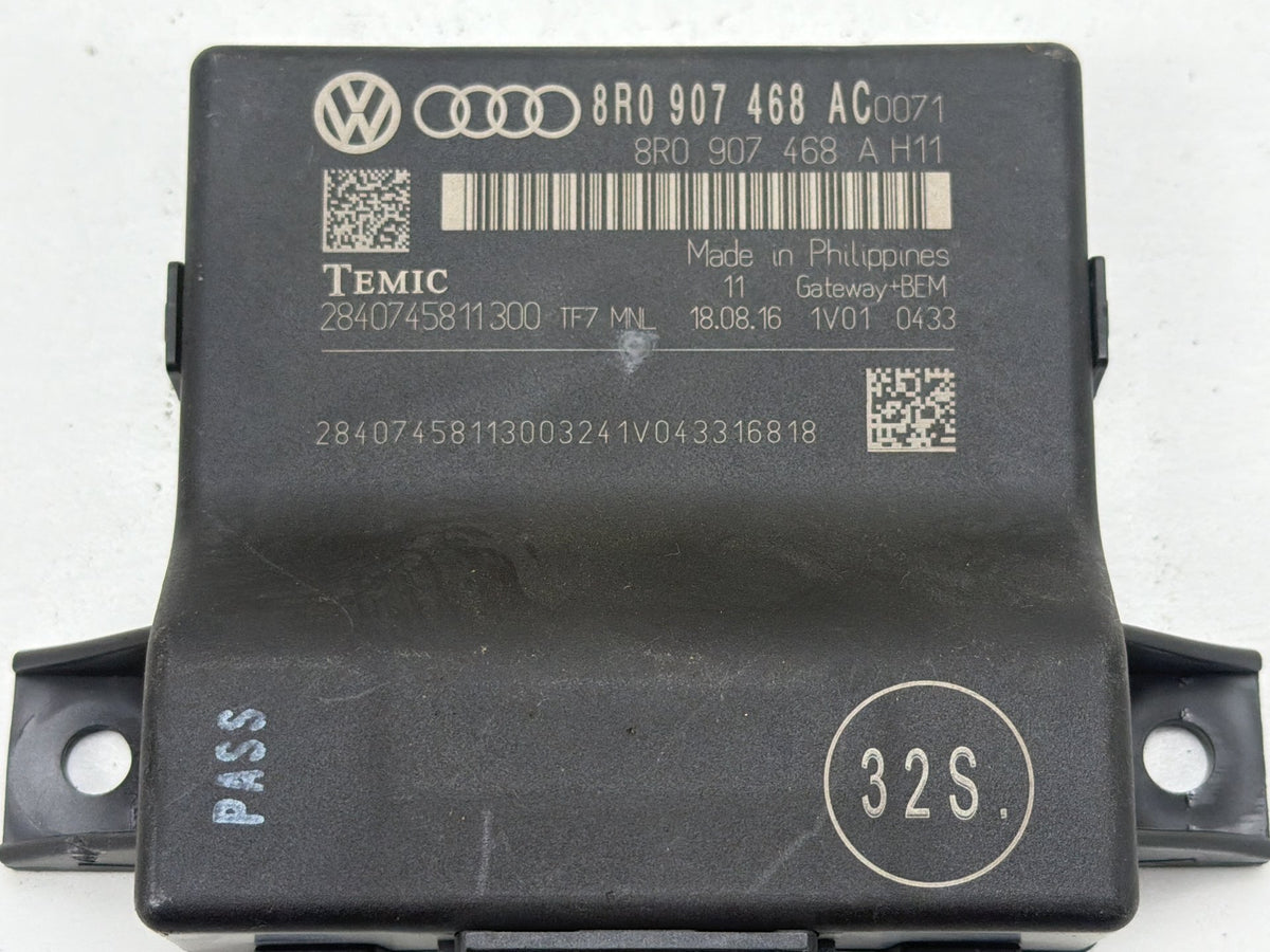 2015-2017 Audi Q5 Network Interface Gateway Control Module 8R0907468AC OEM