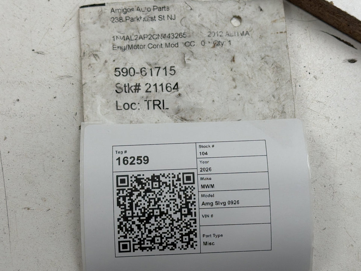 2011-2013 Nissan Altima Engine Control Module ECU Computer MEC114-100 B1 OEM