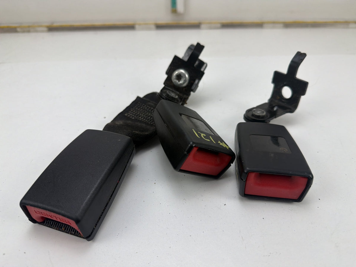 2007-2013 BMW X5 Seat Belt Buckle Receptacle Set of 3 Black 7171197 OEM