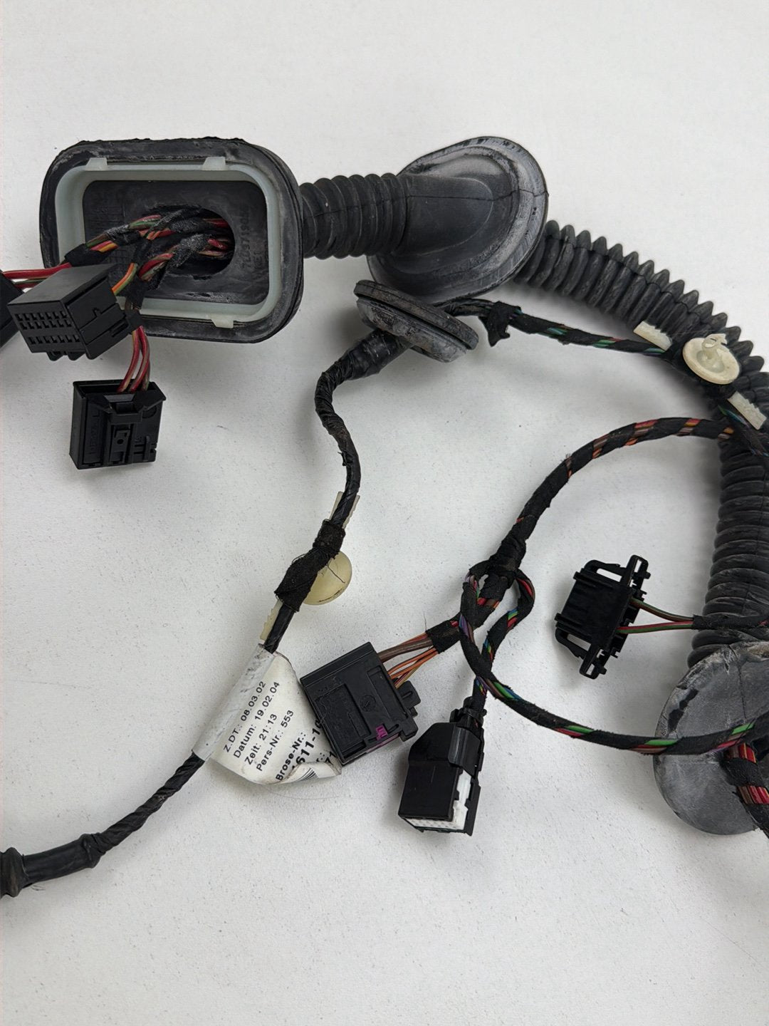 2003-2006 Porsche Cayenne Rear Left Side Door Wiring Harness 7L5971905B OEM