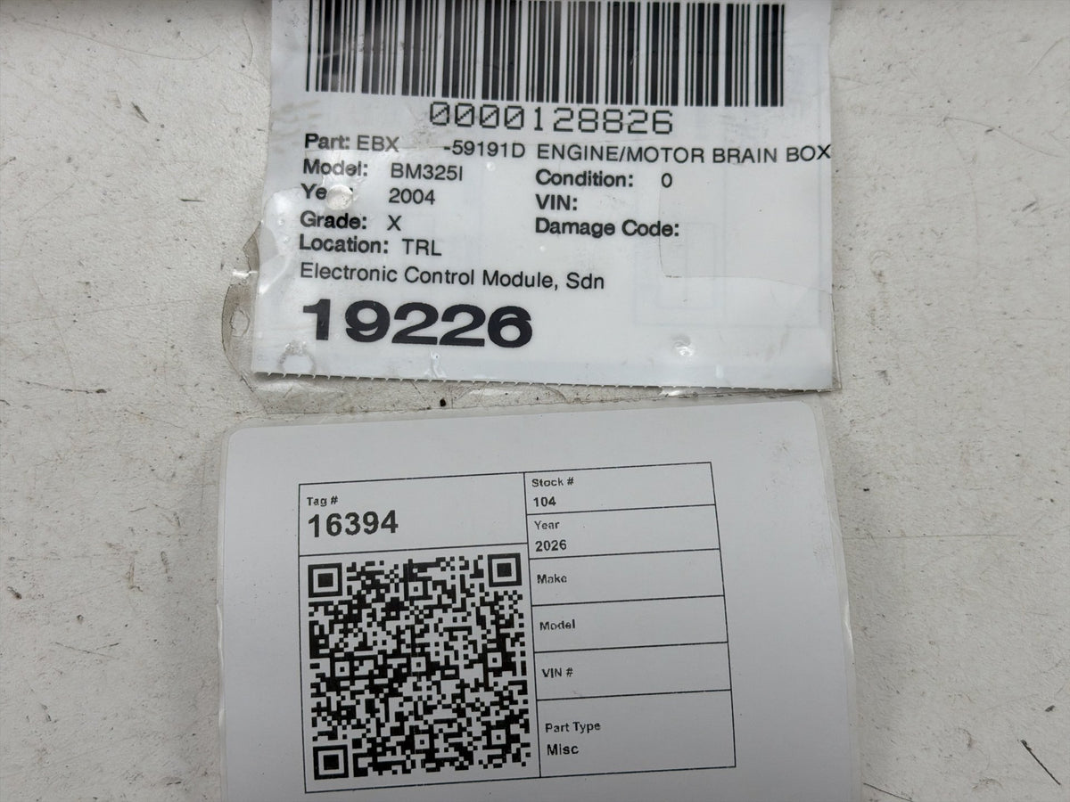 2001-2005 BMW 325i Engine Computer Control Module 7 528 050 OEM