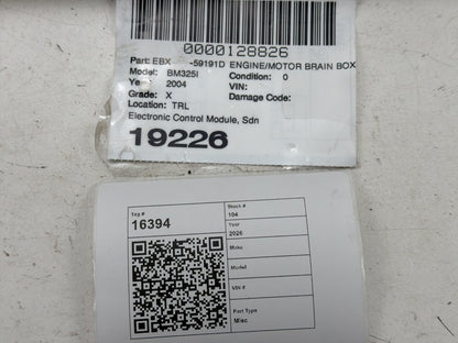 2001-2005 BMW 325i Engine Computer Control Module 7 528 050 OEM