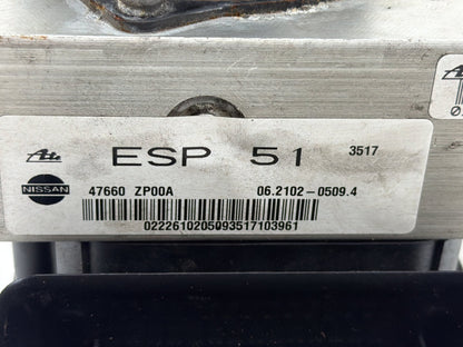 2005-2008 Nissan Pathfinder 4x4 ABS Pump Control Module Unit 47660-ZP00A OEM
