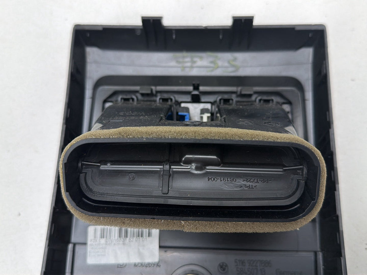 2014-2016 BMW 228i F22 Rear Center Console w/ Air Vent Trim Panel 9227886 OEM