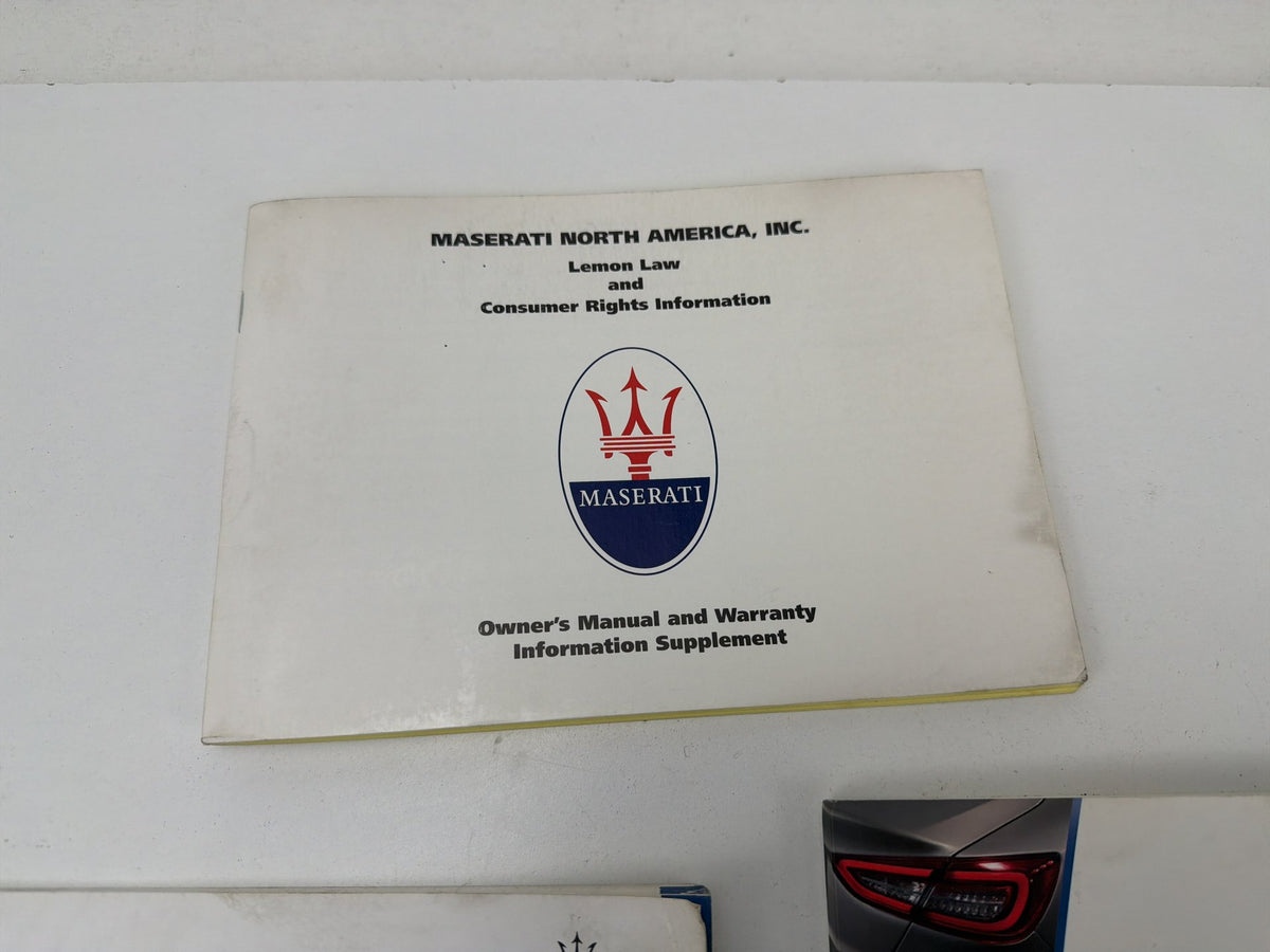 2015 Maserati Quattroporte M156 Owner's Manual Guide BooK Set 2018244 OEM