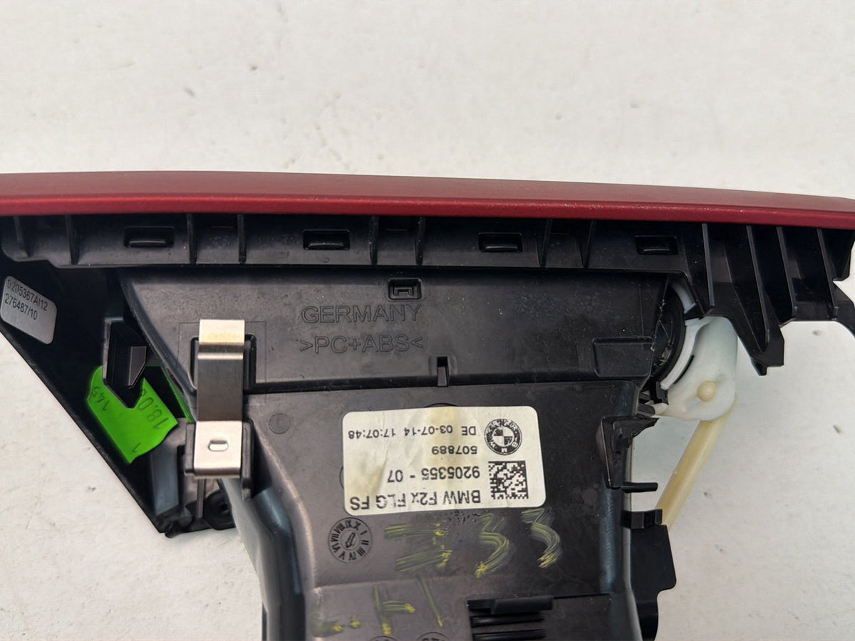 2014-2016 BMW 228i F22 Left Driver Side Dash Air Vent w/ Bezel Trim 9205355 OEM