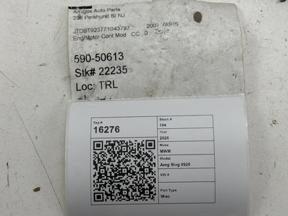 2006-2008 Toyota Yaris 1.5L Engine Control Module ECM ECU 89661-52E90 OEM