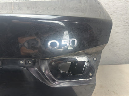 2014-2017 Infiniti Q50 Rear Trunk Lid Gate Hatch Shell Assembly AWD Black OEM