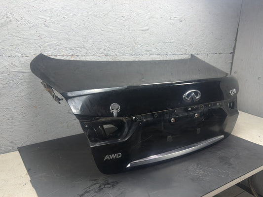 2014-2017 Infiniti Q50 Rear Trunk Lid Gate Hatch Shell Assembly AWD Black OEM