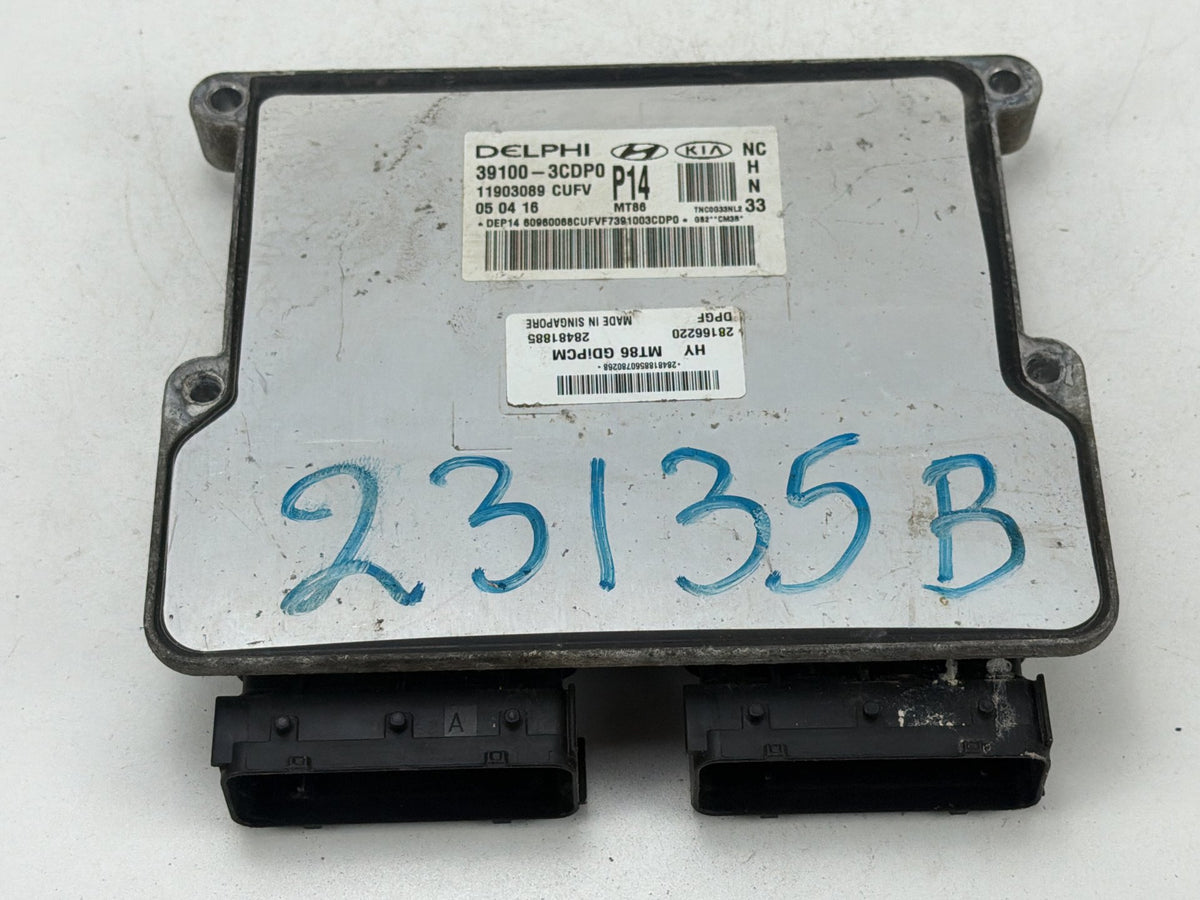 2017-2018 Hyundai Santa Fe Engine Control Module Unit ECU 39100-3CDP0 OEM