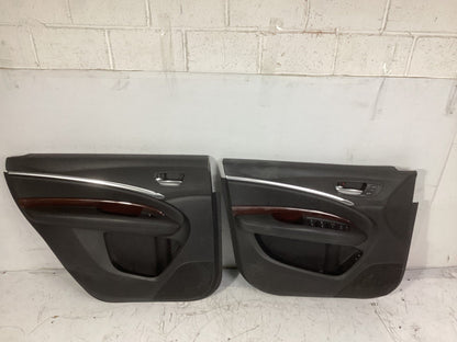 2014 - 2020 Acura MDX Front & Rear Left Side Interior Door Trim Panel OEM.